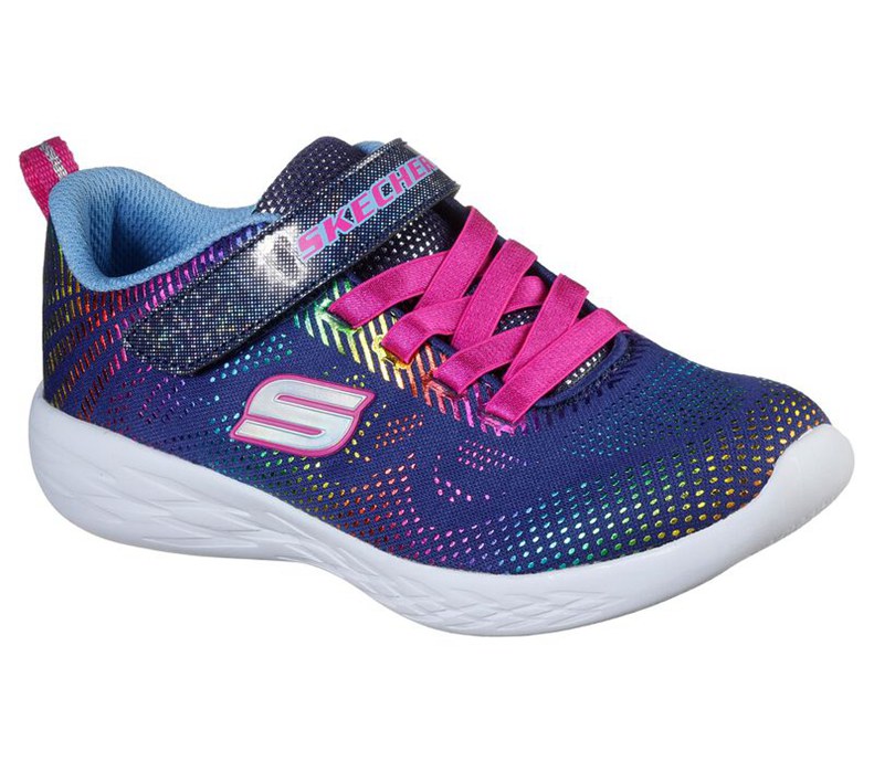 Skechers Flickor Marinblå/Olika Färger Sneakers - Gorun 600 - Shimmer Speed - Sverige (SQOHU-3957)